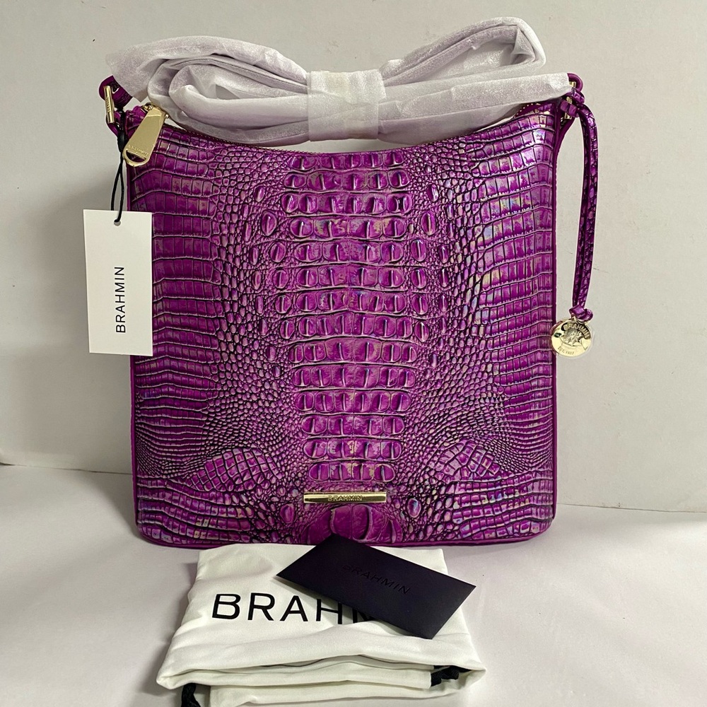 Brahmin Katie Mini Melbourne Hyacinth Crossbody NWT